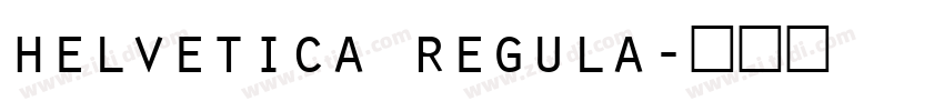 helvetica regula字体转换
